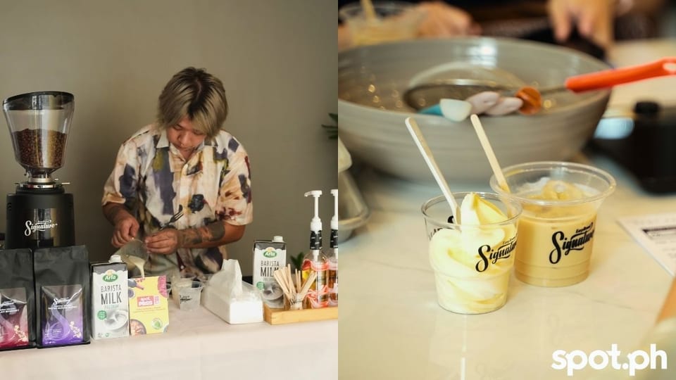 Left: Easy Brand Coffee Bar. Right: Easy Brand Soft Serve